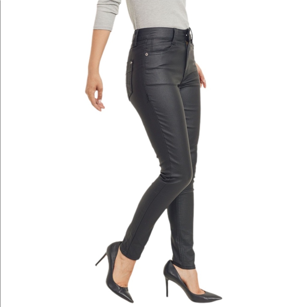 NWT Sarina Skinny Coat Black Denim Pants - Picture 2 of 15
